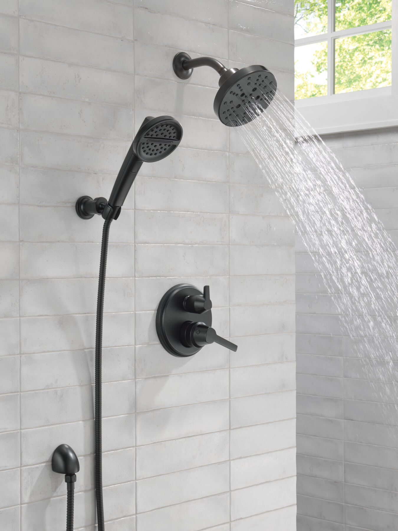H<sub>2</sub>Okinetic&reg; 5-Setting Contemporary Raincan Shower Head