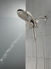 HydroRain&reg; 4-Setting Two-in-One Shower Head (Recertified)