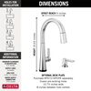 Touch2O Pull-Down Kitchen with Voice & Soap Dispenser