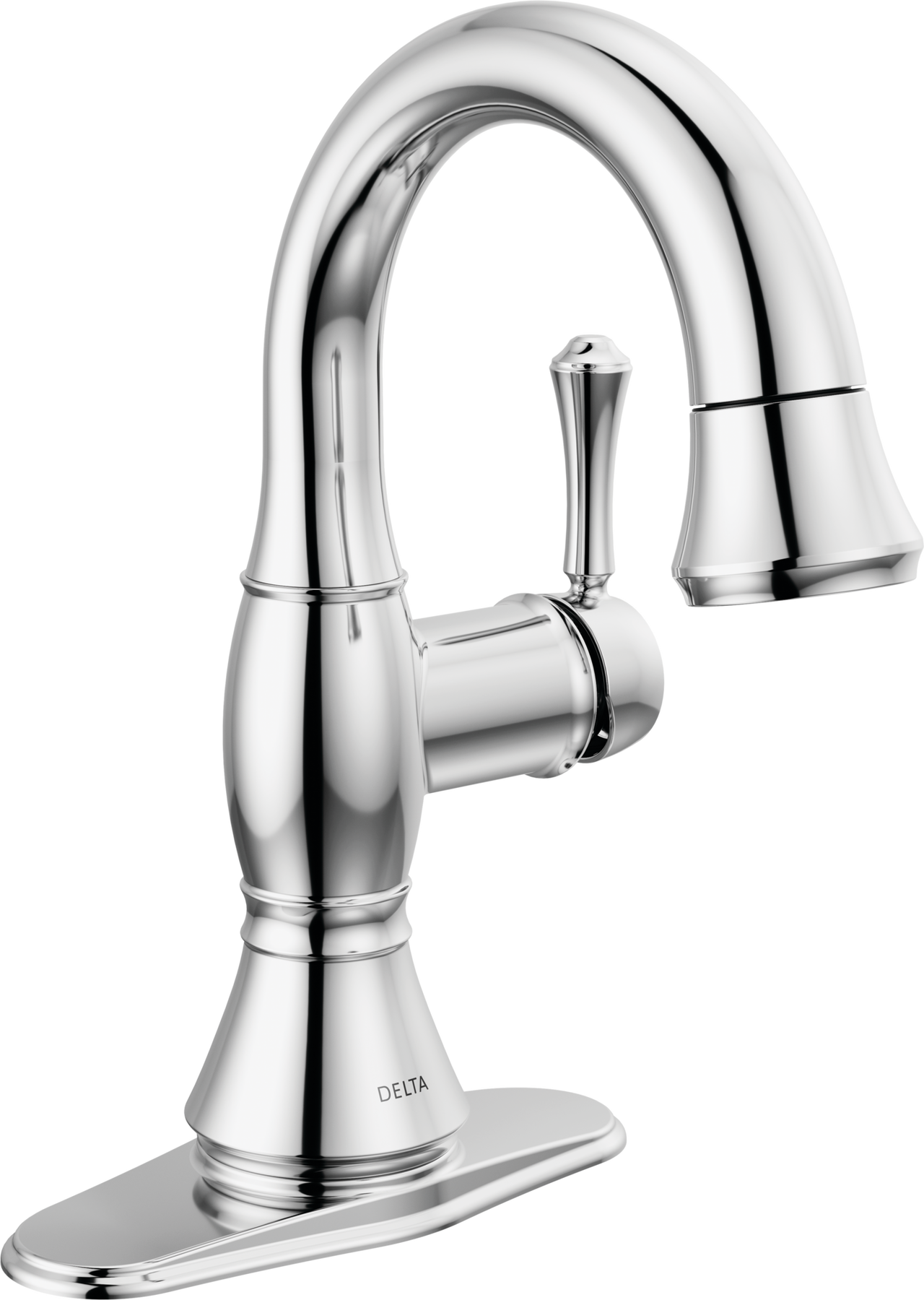 Single Handle Pull-Down Bathroom Faucet