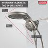 HydroRain&reg; H2Okinetic&reg; 5-Setting Two-in-One Shower Head (Recertified)