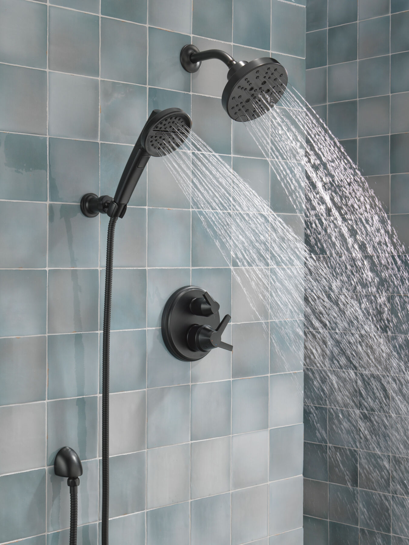 H<sub>2</sub>Okinetic&reg; 5-Setting Contemporary Raincan Shower Head