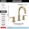 Two Handle Widespread Pull-Down Bathroom Faucet (Recertified)