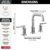 Two Handle Widespread Bathroom Faucet