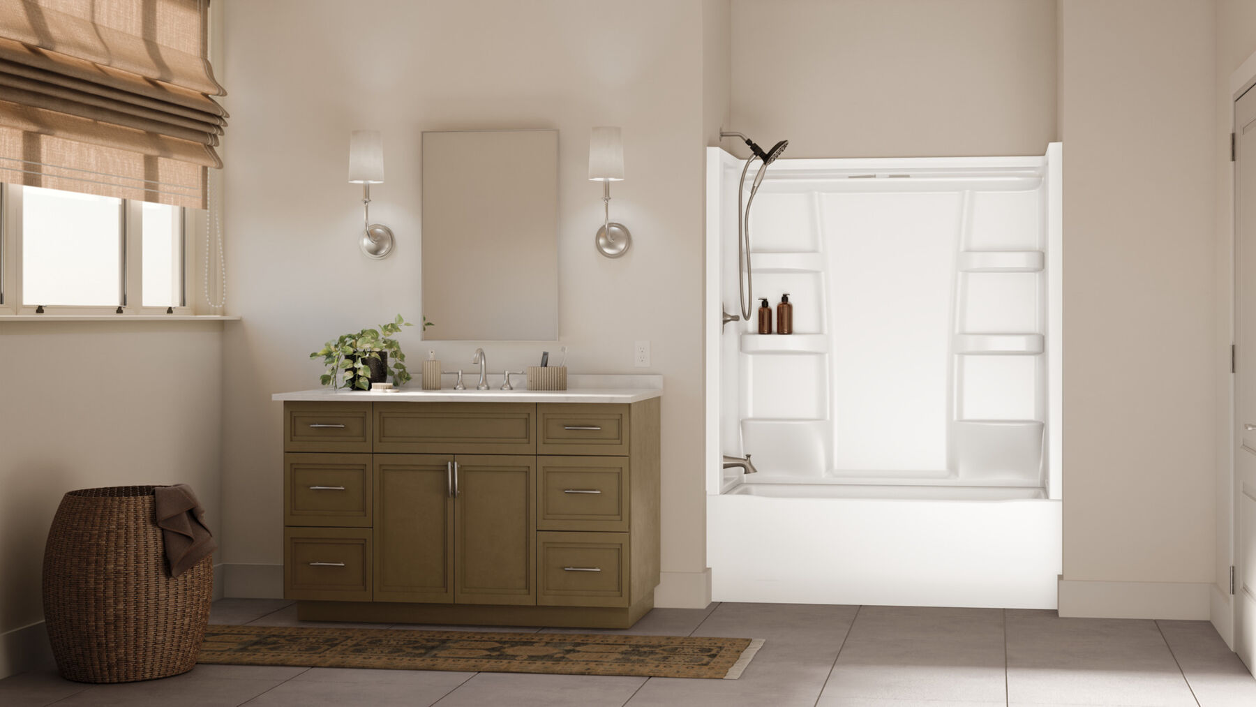 ProCrylic Bathtub 60 in. x 30 in. Left Drain
