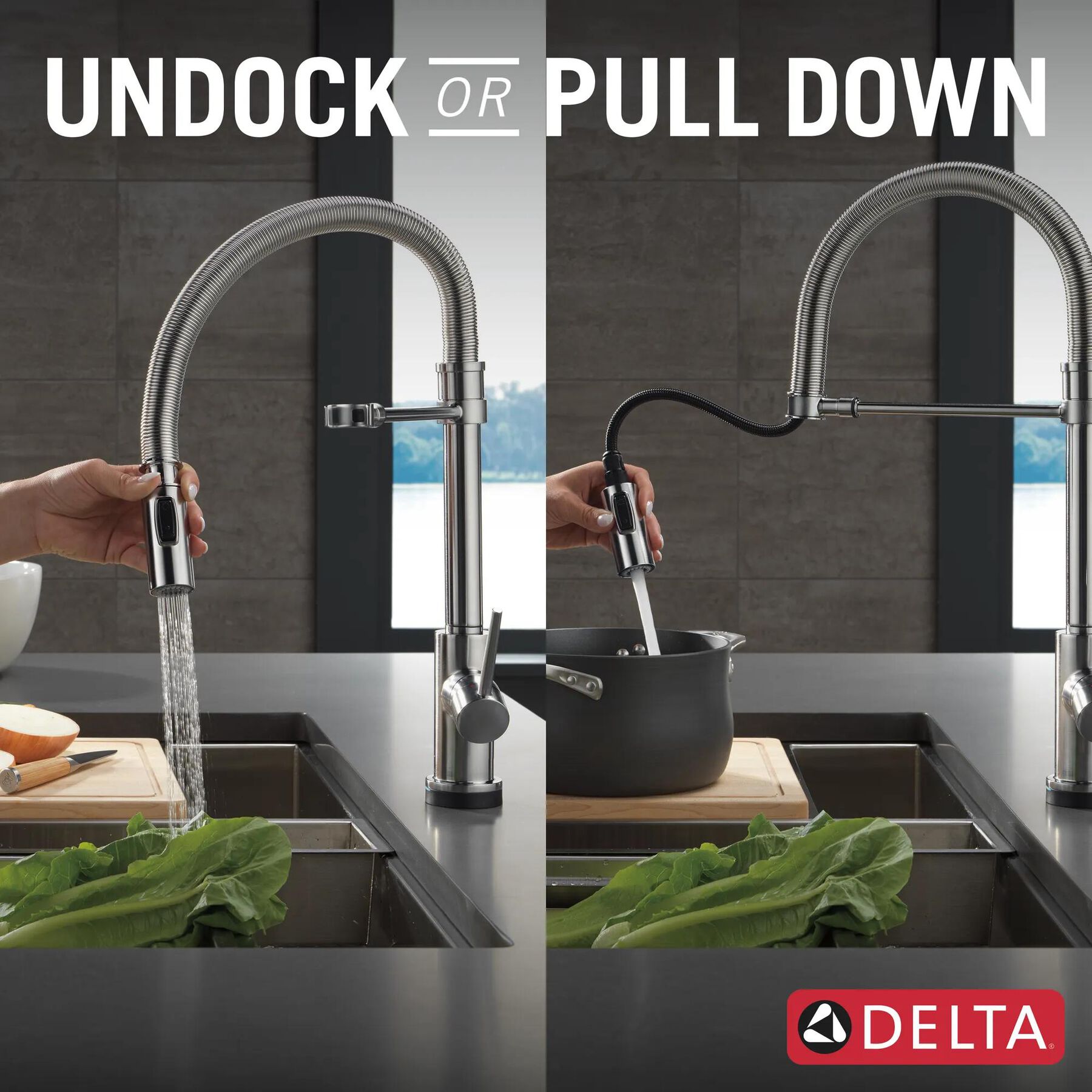 Touch<sub>2</sub>O&reg; Technology Kitchen Faucet with Touchless Technology