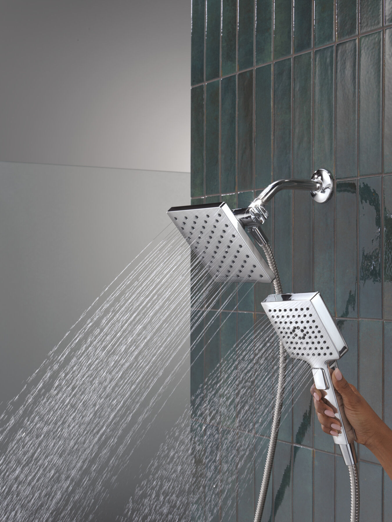 5-Setting Two-in-One Combination Shower with Additional Mount