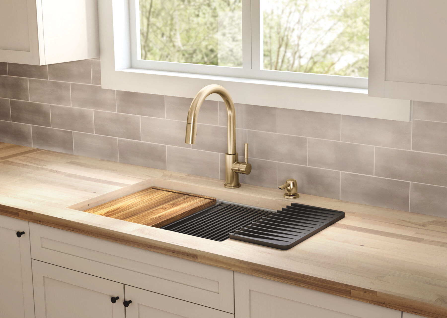 27&rdquo; Workstation Kitchen Sink Undermount Stainless Steel Single Bowl with WorkFlow&trade; Ledge and Accessories