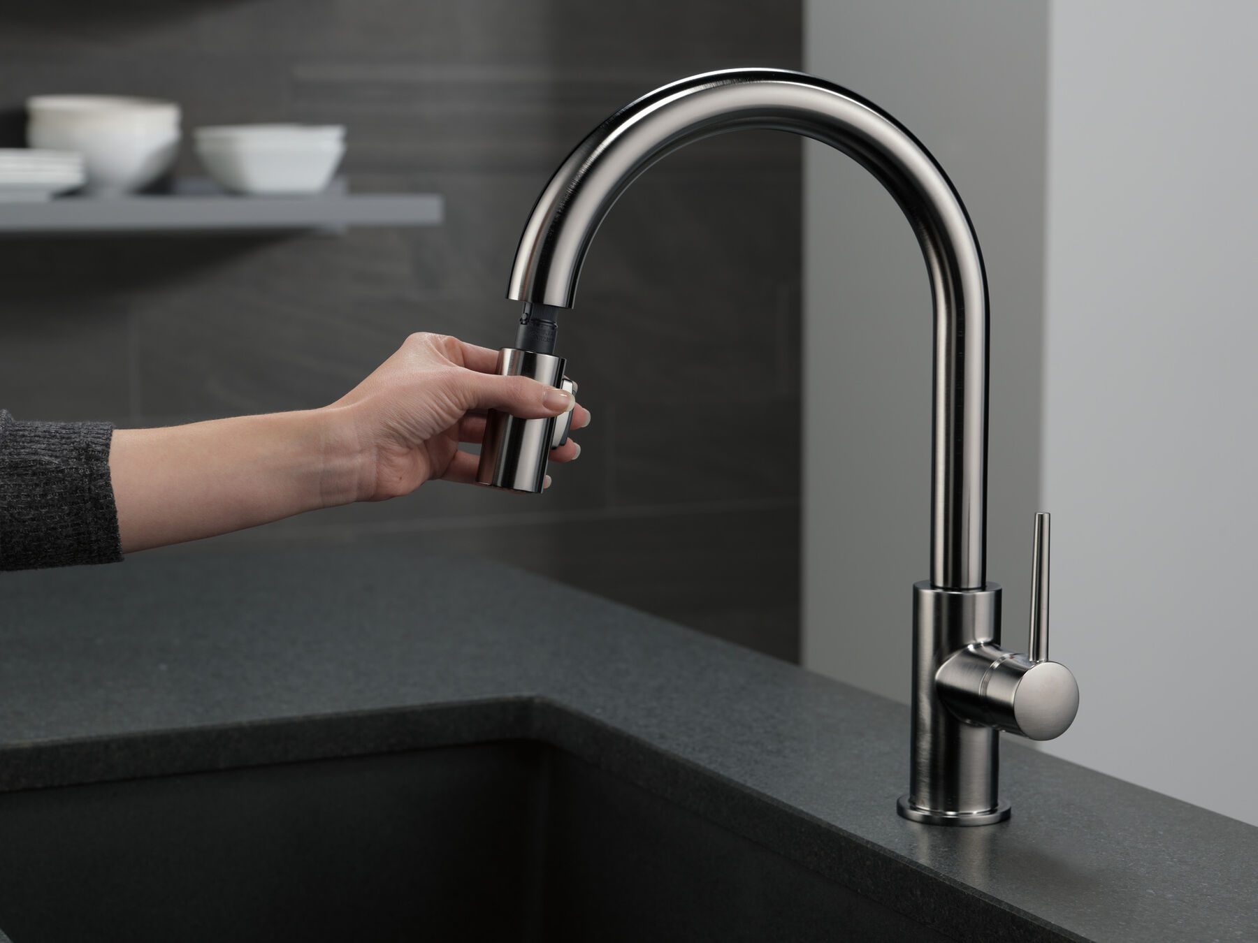 Single Handle Pull-Down Kitchen Limited Swivel
