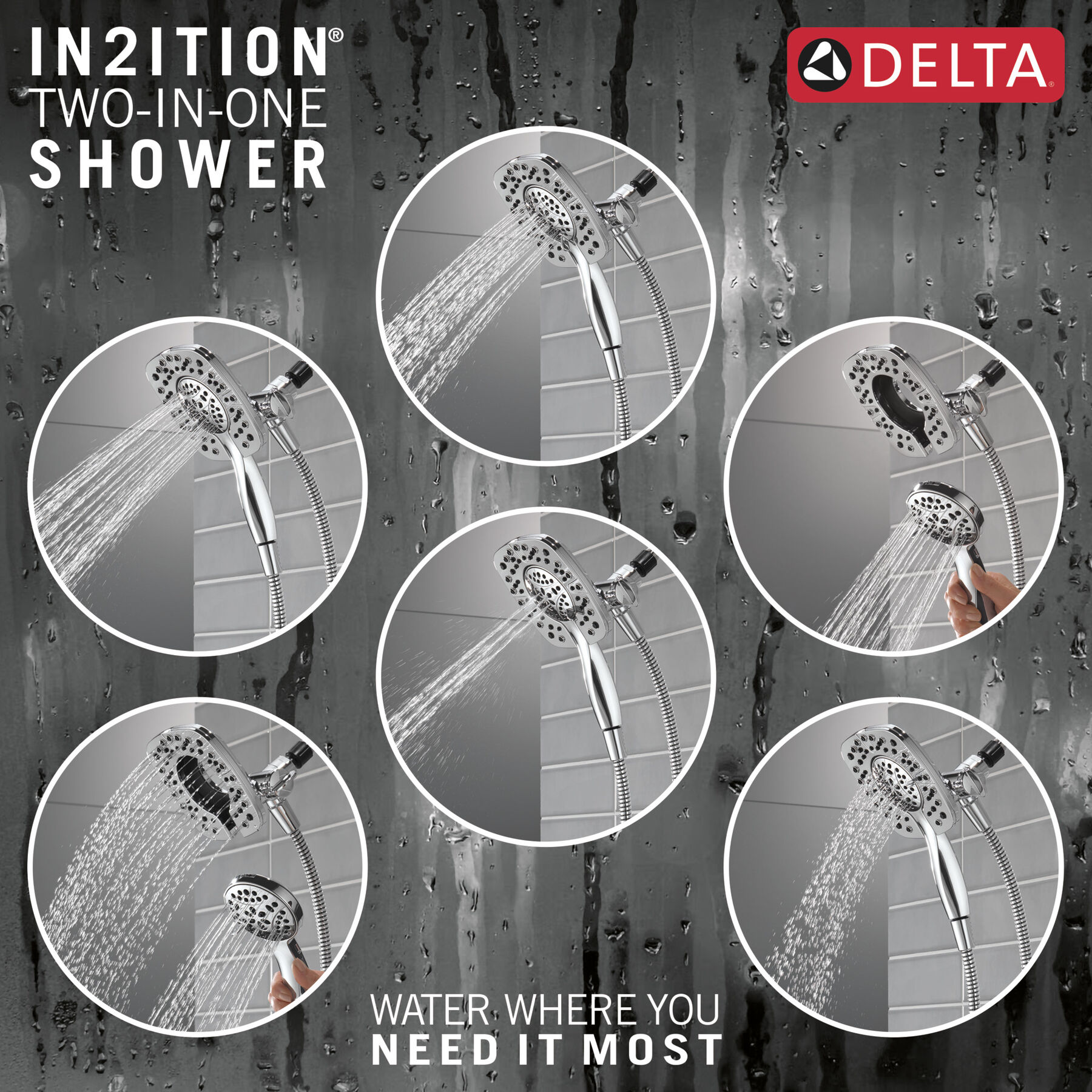Centerset Lavatory Faucet with 14 Series Tub Shower Trim Bundle