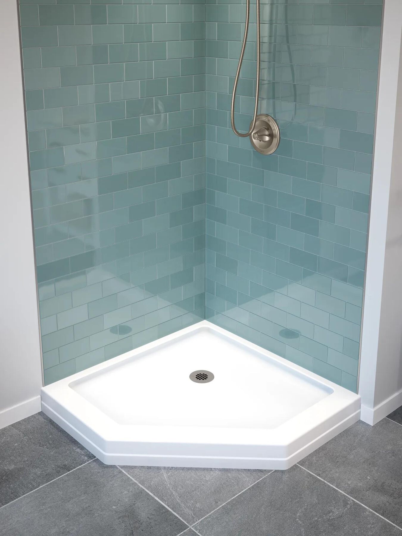 38" Neo Angle Shower Base