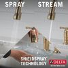 Two Handle Pull-Down Bridge Kitchen Faucet