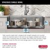 32&rdquo; Workstation Kitchen Sink Undermount Stainless Steel Single Bowl with WorkFlow&trade; Ledge and Accessories