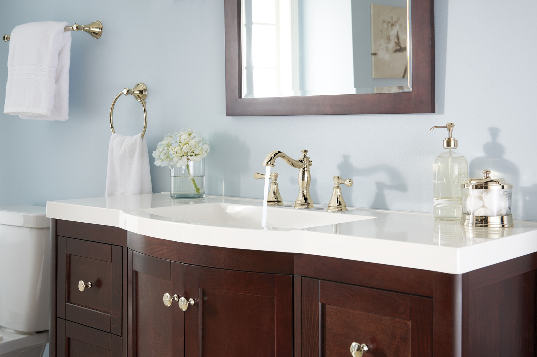 Two Handle Widespread Bathroom Faucet (Recertified)