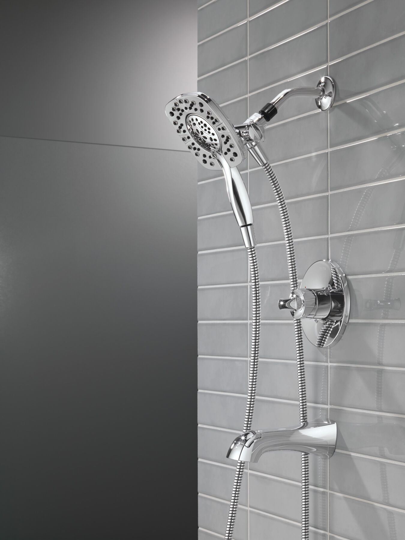 Widespread Lavatory Faucet with 14 Series Tub Shower Trim Bundle