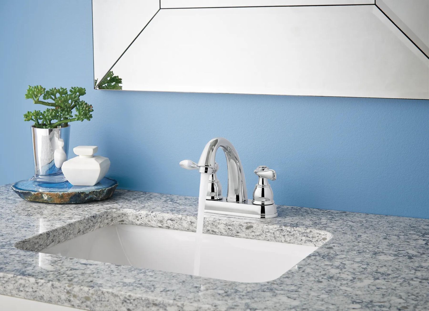 Two Handle Centerset Bathroom Faucet