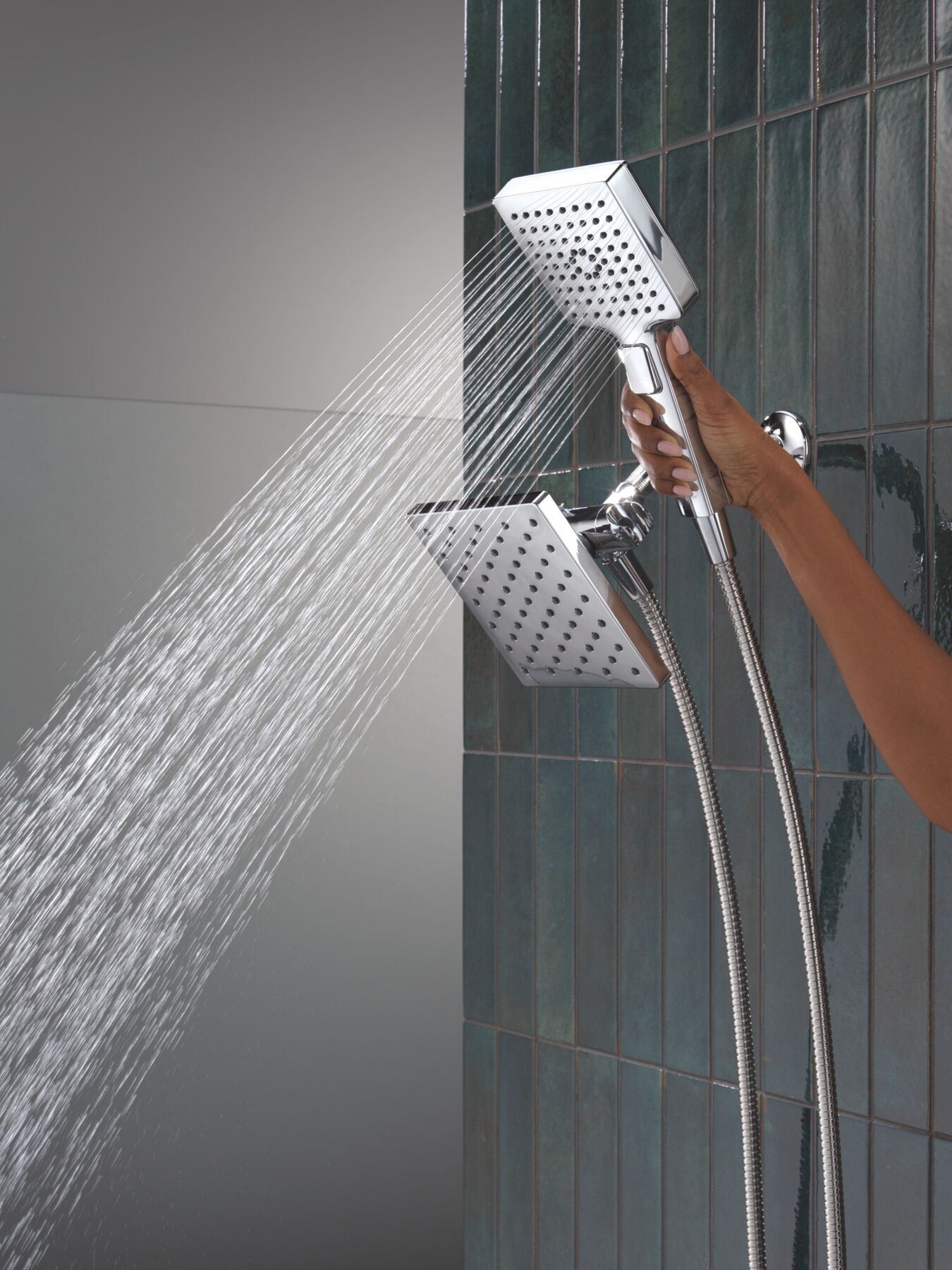 5-Setting Two-in-One Combination Shower with Additional Mount