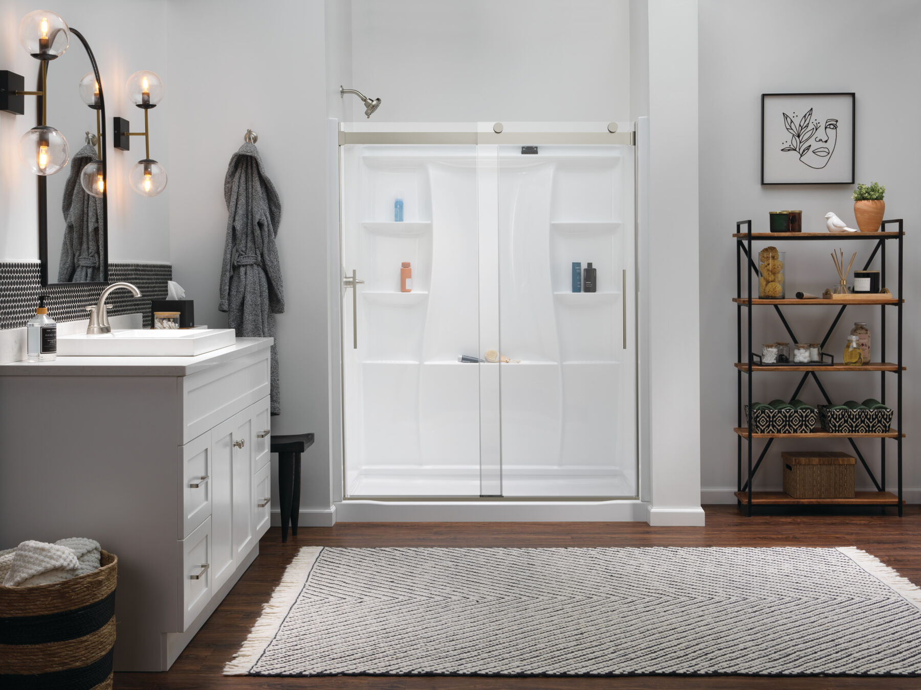 60"x32" Classic 500 Shower Wall