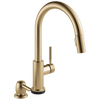 Single Handle Pull-Down Kitchen Faucet with Touch<sub>2</sub>O&reg; Technologyand Soap Dispenser (Recertified)