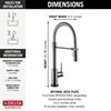 Touch<sub>2</sub>O&reg; Technology Kitchen Faucet with Touchless Technology