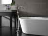 Single Handle Floor Mount Tub Filler Trim with Hand Shower
