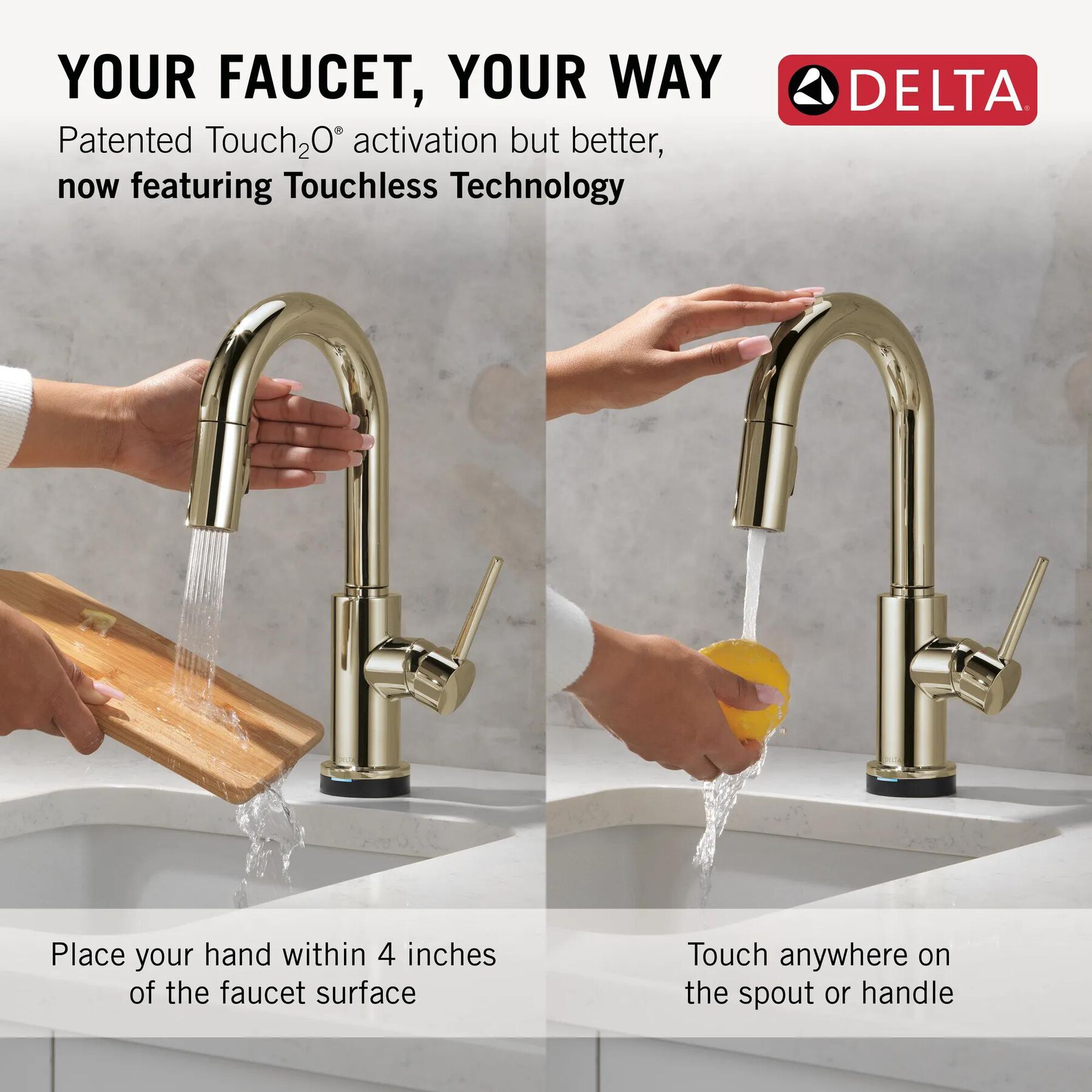 Touch2O&reg; Bar / Prep Faucet with Touchless Technology