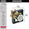 MultiChoice&reg; Universal High-Flow Shower Rough - Universal Inlets / Outlets