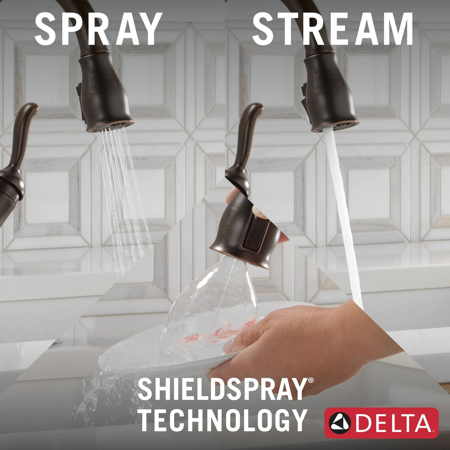 Touch<sub>2</sub>O&reg; Technology Kitchen Faucet with Touchless Technology