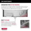30&rdquo; Workstation Kitchen Sink&nbsp;Drop-In Top Mount&nbsp;16 Gauge&nbsp;Stainless Steel Single Bowl with&nbsp;WorkFlow&trade; Ledge&nbsp;and Accessories