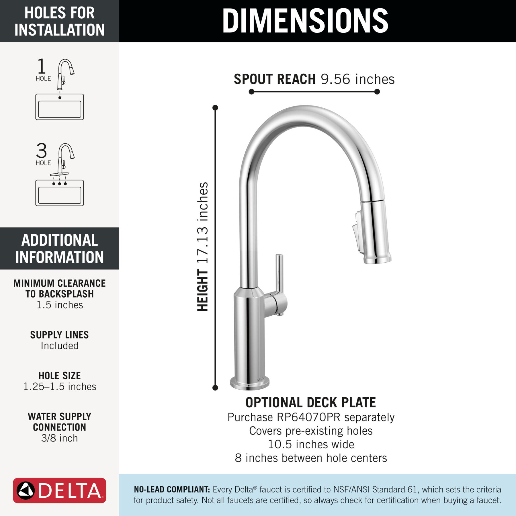 Single Handle Pull-Down Kitchen Faucet