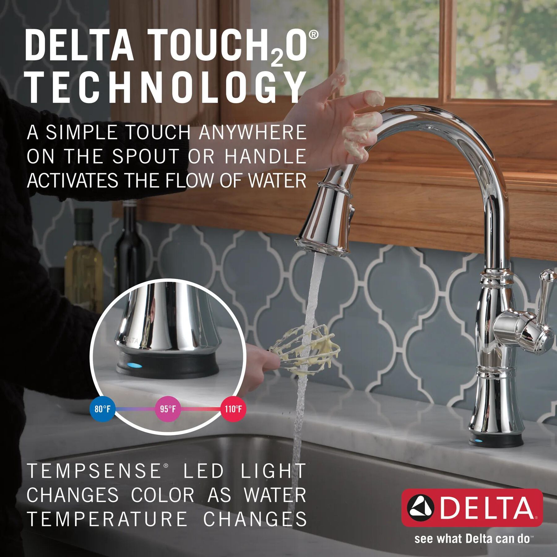 Single Handle Pull-Down Kitchen Faucet with Touch<sub>2</sub>O&reg; and ShieldSpray&reg; Technologies