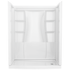 60 x 32" Curved Alcove Shower Base with Right Drain