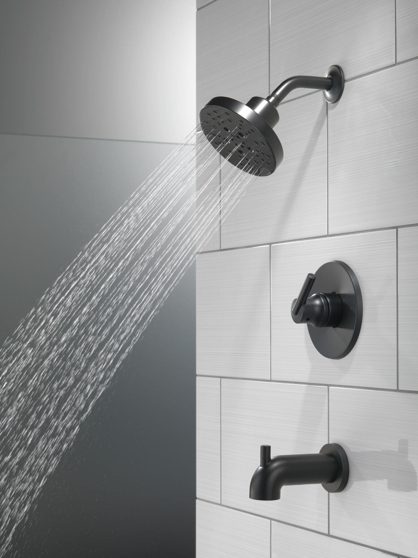 H<sub>2</sub>Okinetic&reg; 5-Setting Contemporary Raincan Shower Head