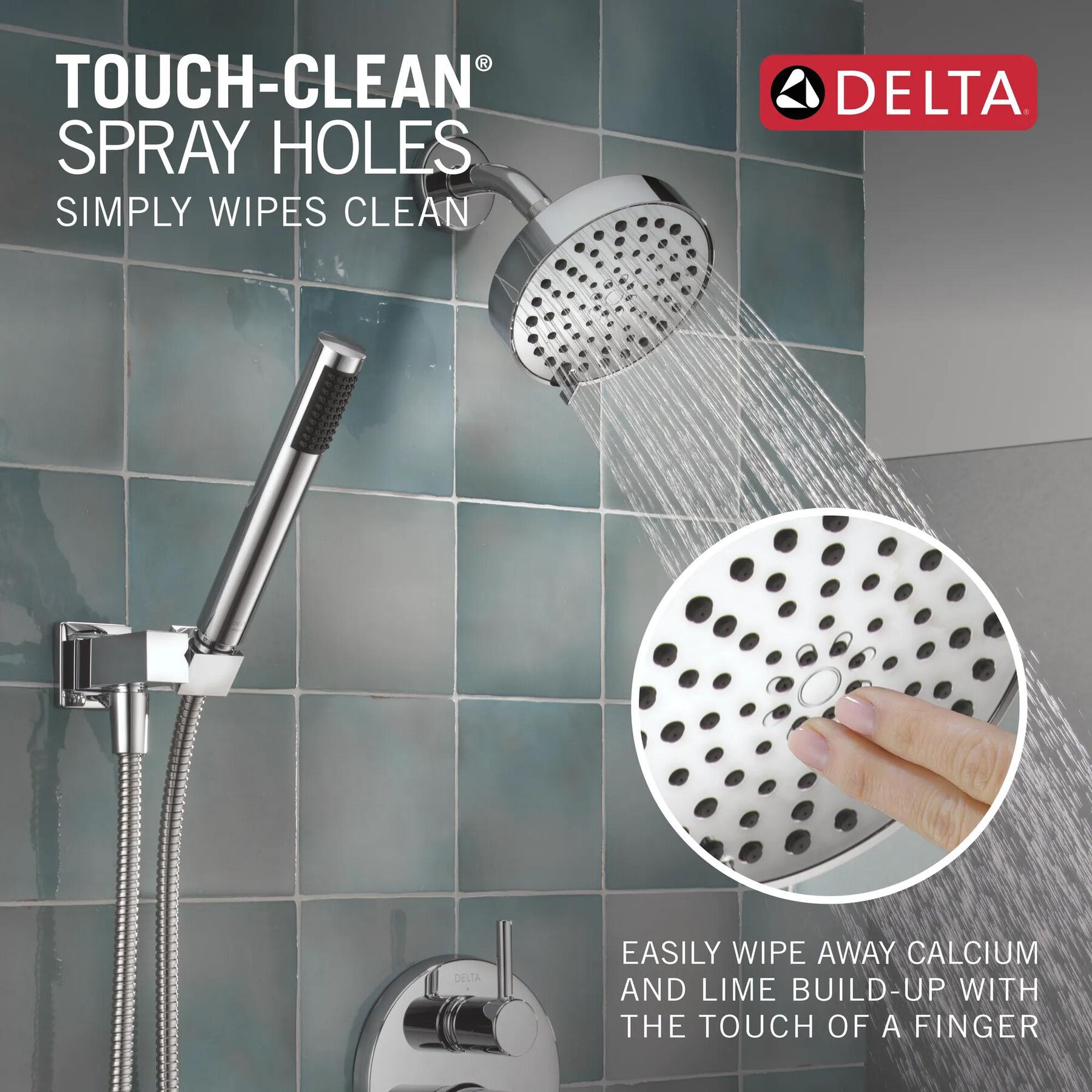 14S Shower Trim w Fixed Head & Hand Shower