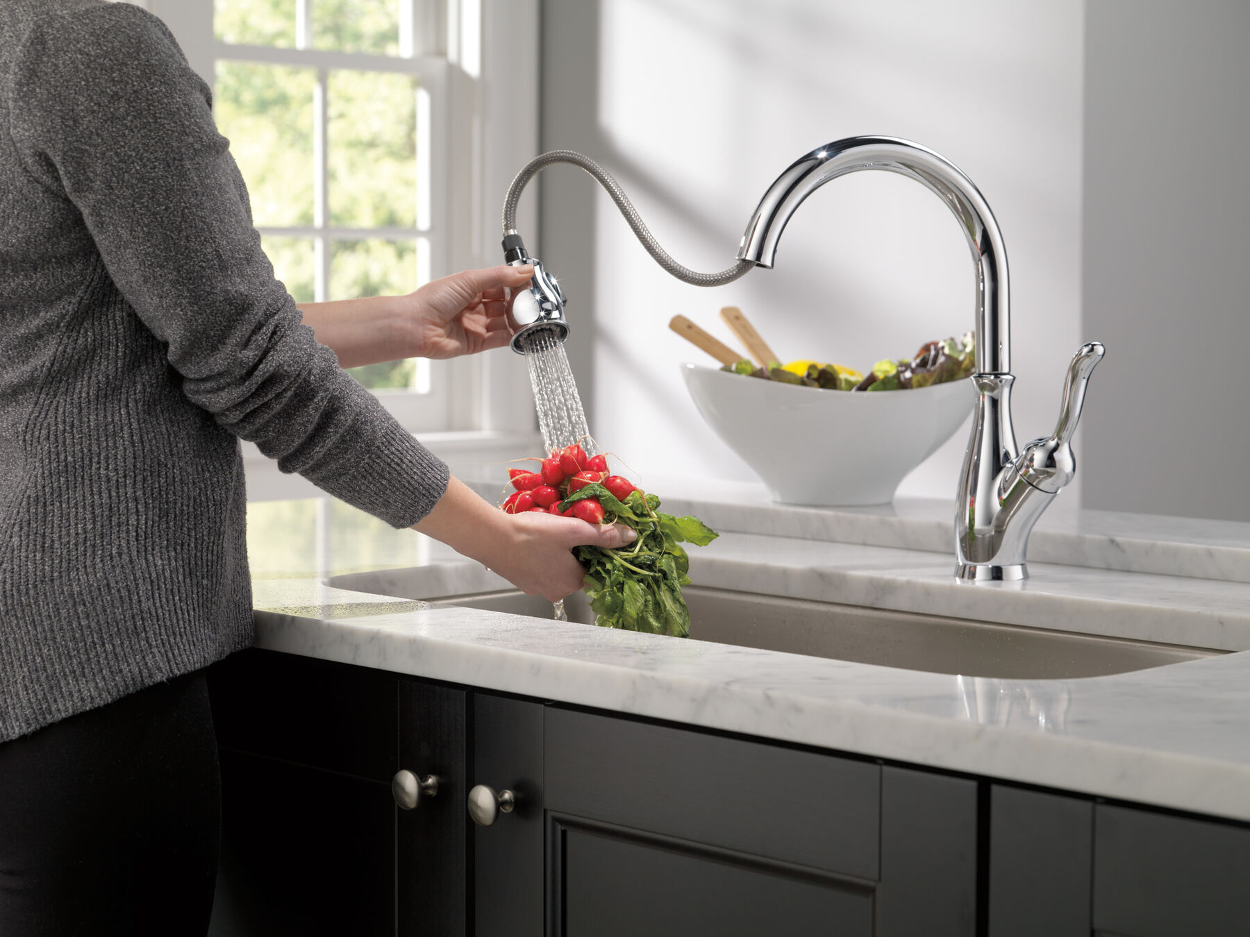 Single Handle Pull-Down Kitchen Faucet with ShieldSpray&reg; Technology