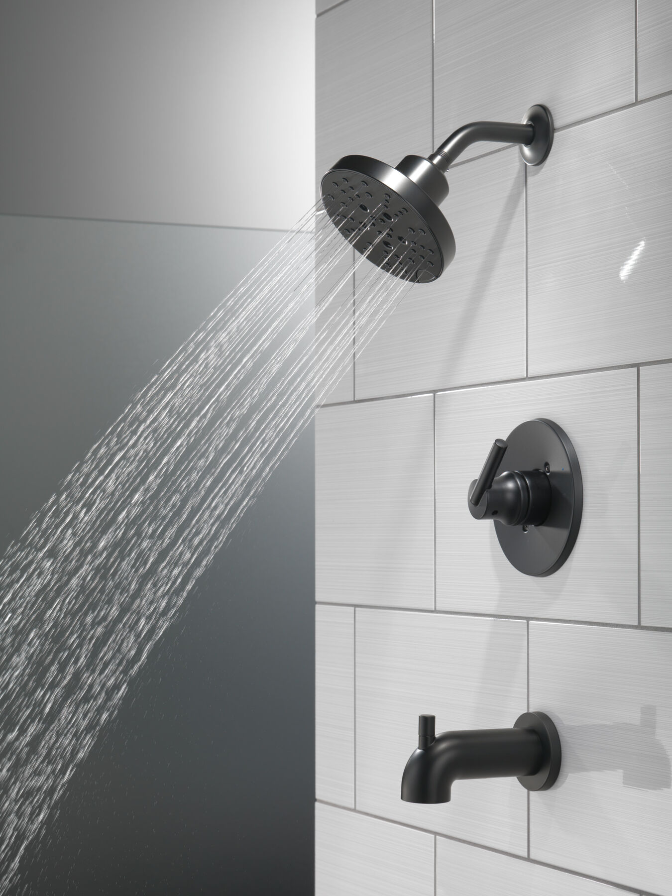 H<sub>2</sub>Okinetic&reg; 5-Setting Contemporary Raincan Shower Head (Recertified)