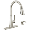 Single Handle Pull-Down Kitchen Faucet with Soap Dispenser and ShieldSpray&reg; Technology