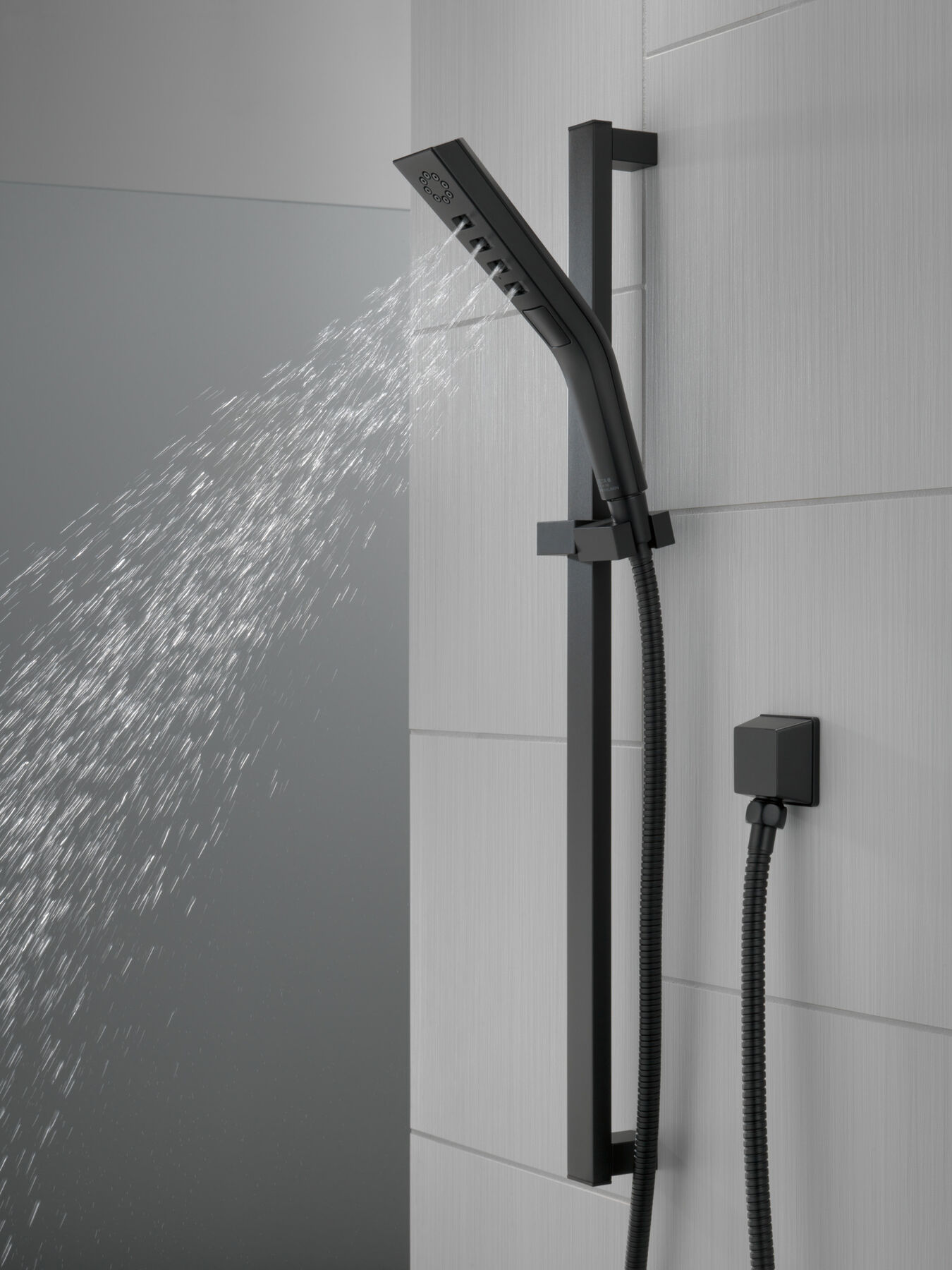 H<sub>2</sub>Okinetic&reg; 3-Setting Slide Bar Hand Shower (Recertified)