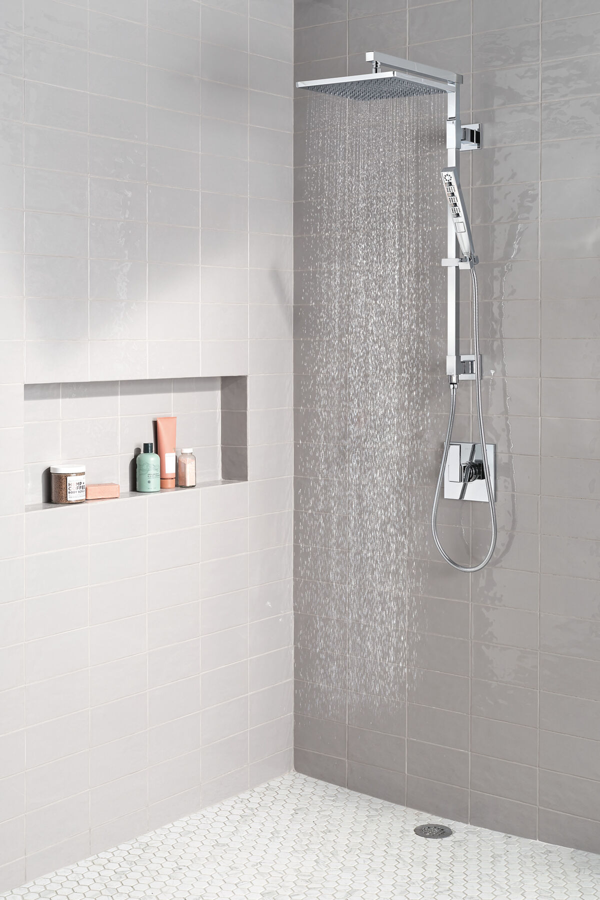 Single-Setting Metal Raincan Shower Head