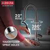 Single-Handle Pull-Down Spring Kitchen Faucet with Touch<sub>2</sub>O&reg; Technology