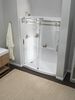 60 x 32" Curved Alcove Shower Base with Left Drain